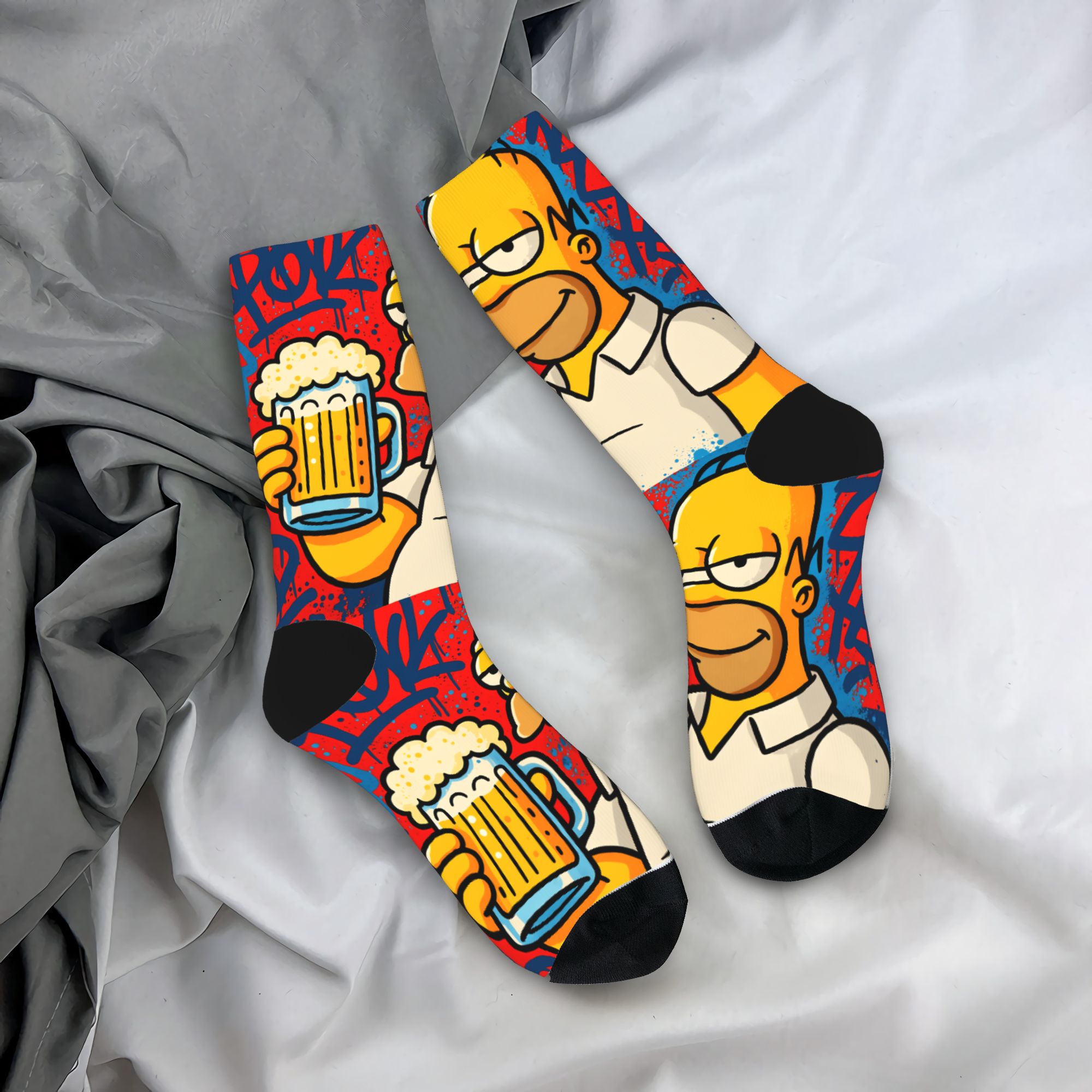 Adults Men Socks Funny S-Simps - Men'S Fashion Youtube reseña y precio